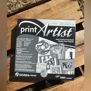 Print Artist 2003 Print Kit Deluxe PC CD desktop project publishing tools! 6CDs